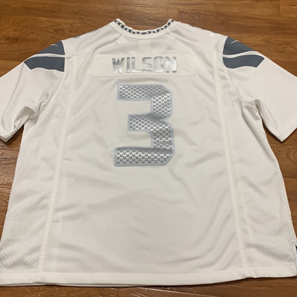 Nike Seattle Seahawks Russell Wilson #3 Football Jersey - Picture 6 of 7